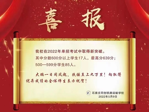 石家莊同創(chuàng)鐵路學(xué)校有沒有報名費(fèi)